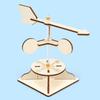 3D Wind Vane Wooden Puzzle Diy Physical Model Science Experiment Educational Toy Assembly Model Diy Decoration Gift