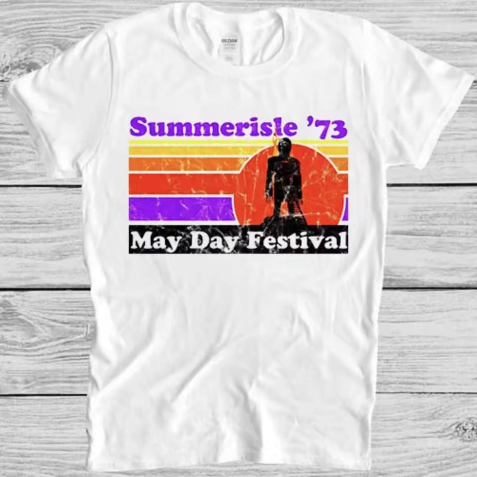 Summer Island May Day 1973 "The Heretic" movie horror themed T-shirt Men's casual loose Harajuku streetwear harajuku shirt