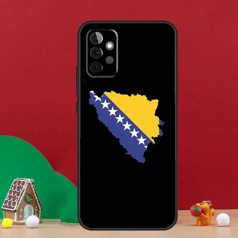 Чехол с флагом Боснии для Samsung Galaxy A36 A56 A06 A13 A53 A32 A12 A22 A52 A35 A17 A16 A55 A15 A54 A34 A14