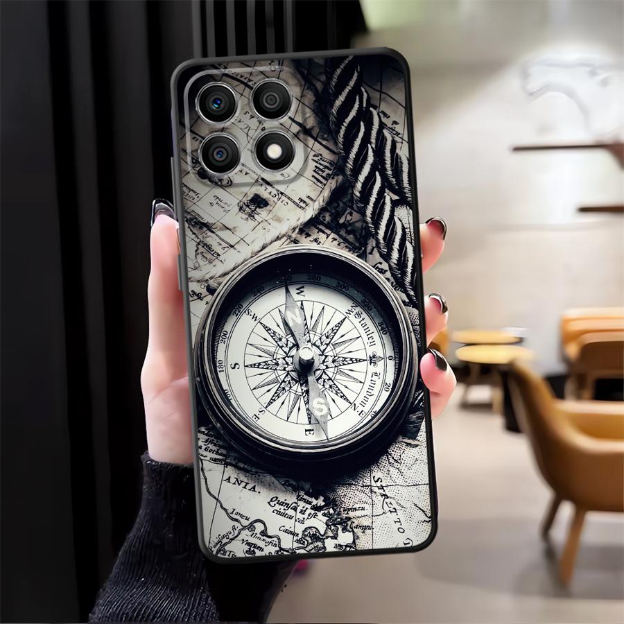 Ретро Карта Стол Чехол для Телефона для Honor 90 Magic5Lite X7 X8 8X 70 X9a 200 400 Lite X6 X5b