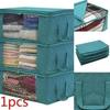 Narrow Foldable Clothes Storage Box With Lid Large Capacity Quilt Blanket Closet Storage Organizer Fabric Wardrobe Organizer Box