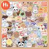 100 Cute Cartoon Bear Stickers Original Non-infringing Bear Bunny Student Stationery Mobile Phone Shell Flat Stickers
