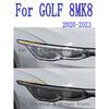 For GOLF 8 MK8     Car Exterior Headlight Anti-scratch Front Lamp Tint TPU Protective Film Repair Accessories
