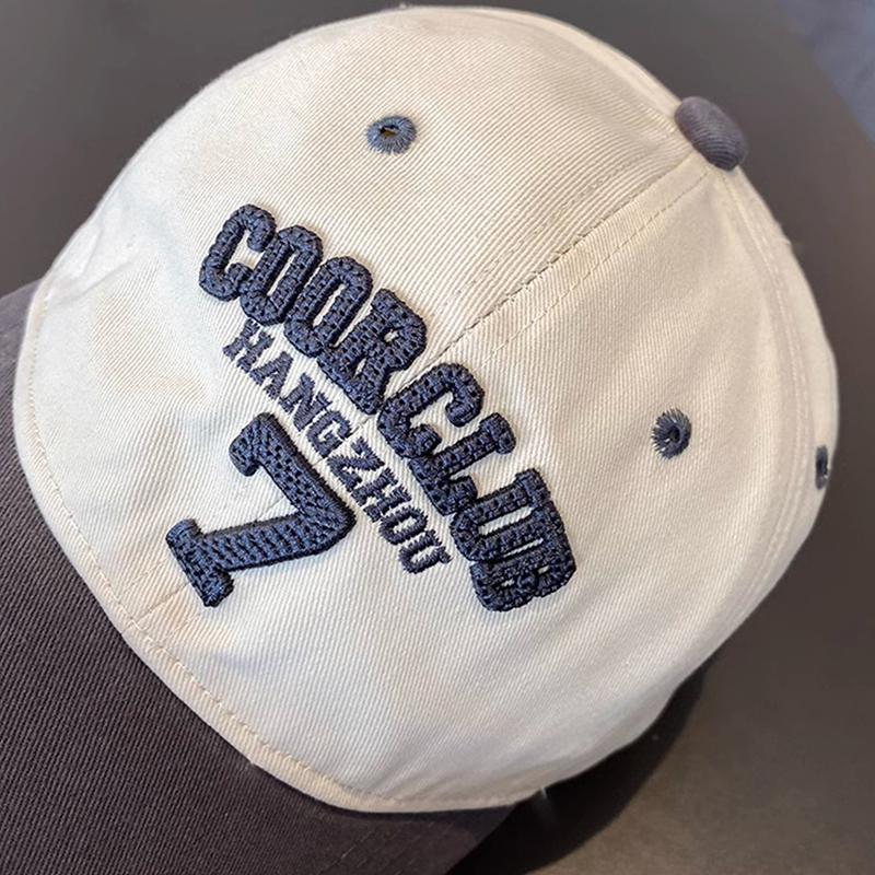 Fashion Patchwork Kids Baseball Cap Embroidered Letter Children Peaked Cap 3-8Years Boy Girl Duck Tongue Hat Baby Sunshade Visors