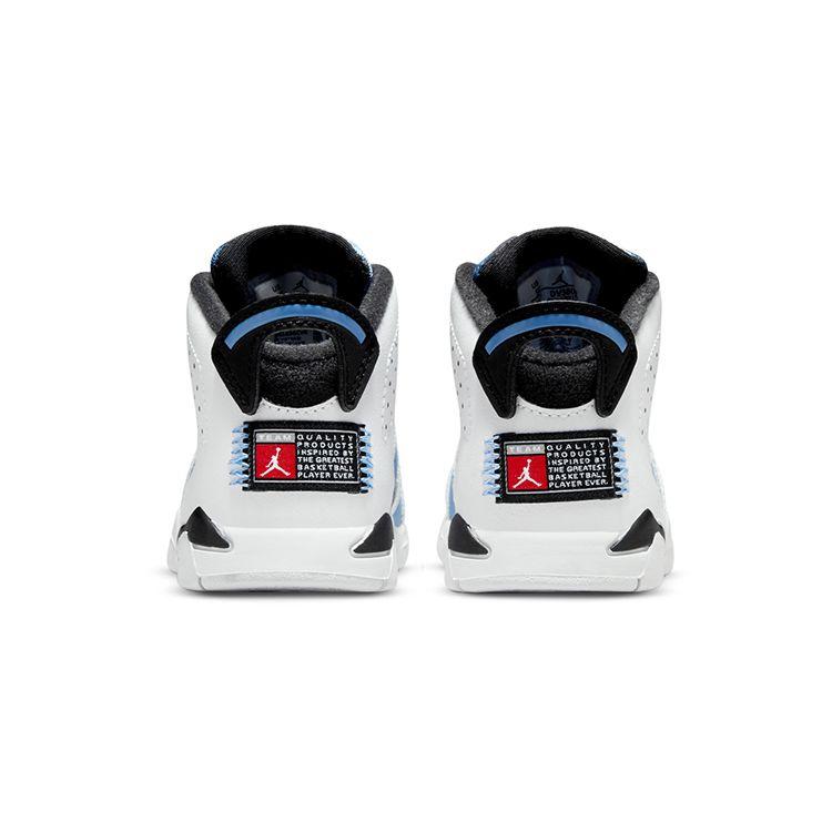 Air Jordan 6 Retro TD UNC Home Детские кроссовки Синий Университет-Синий Белый DV3606-410