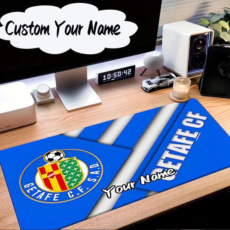 Custom Name Mouse pad Getafe Crest Design Mouse Pad Desk Mat, Non-Slip Rubber Backer Pad For Computer Notebook Gaming Mouse Pad Birthday Gift