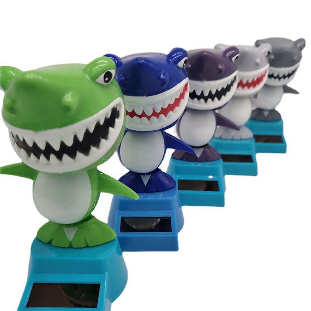 Car Ornament Solar Swing Shark Bobbling Dancing Toys Shaking Head Toy Solar Powered Shark