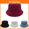 Winter Vintage Bucket Hat Couples Solid Color Insulated Breathable Sunshade Hat