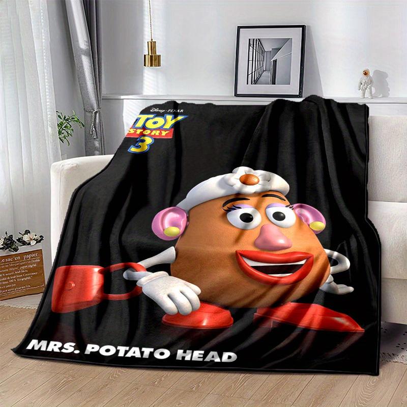 1pc, Mrs. Potato Head Story Blanket Soft & Cozy Throw for Home Decor, Couch Cover, Outdoor Use, Travel, Camping, Car, Beach, Office Nap