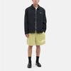 Stussy Smooth Stock Coach Jacket Logo Solid Color American Vintage Jacket Unisex Jacket Black 115594