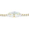 Montre - SL28 - Bracelet métal bicolore - Cadran rouge - Date et aiguilles luminescentes