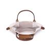 Longchamp Сумка-тоут Le Pliage 23 с короткими ручками из канваса и кожи, маленькая женская сумка-тоут, Бумага 1621089555