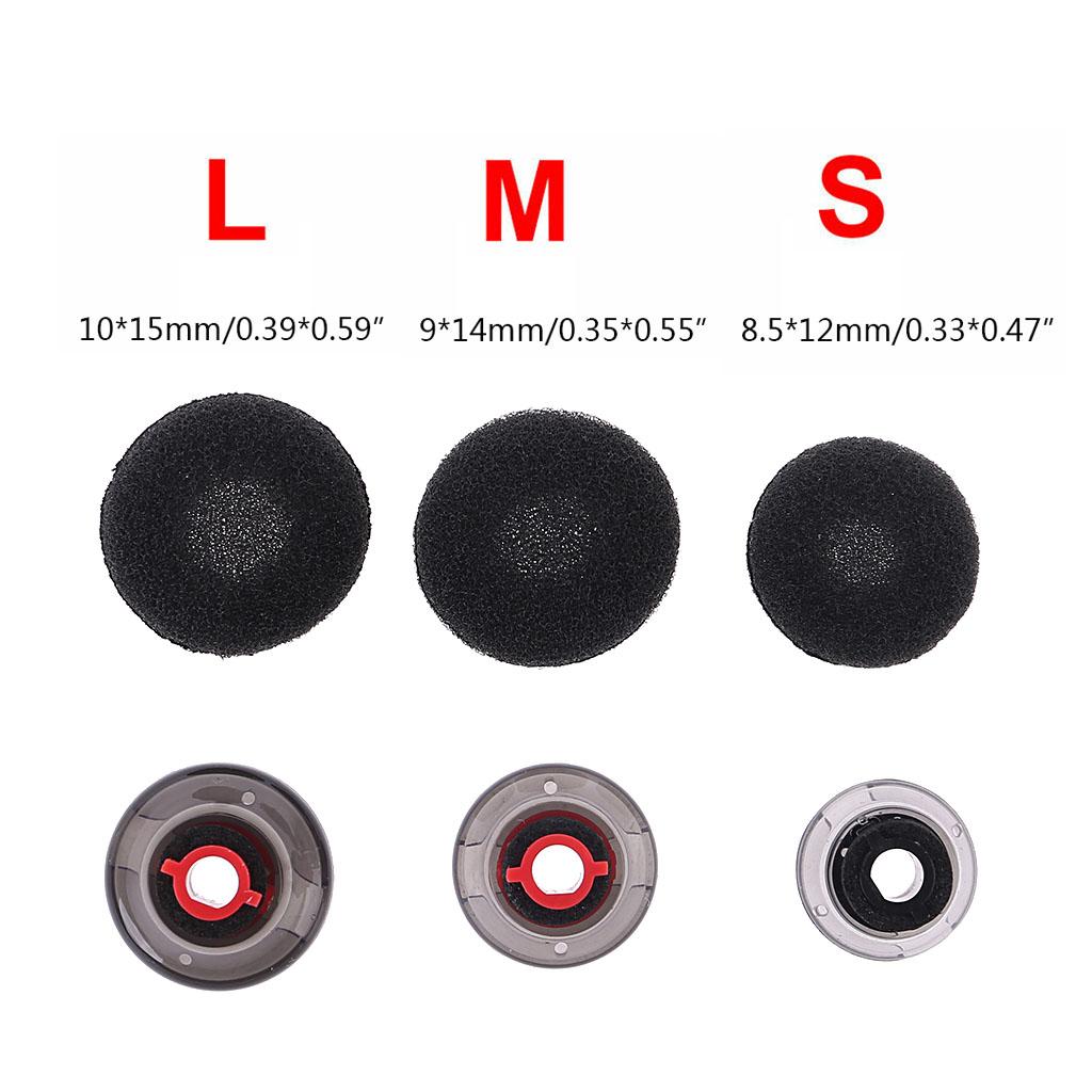 6 Pieces Silicone Ear Buds Gels Eartips Silicone Earpads Replacement Ear Bud Tips S/for M/L for Voyager 5200 5220 5210