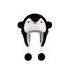 Cartoon Cute Penguin Hat Warm Plush Cap Cute Animals Ears Beanie Hats  Girls