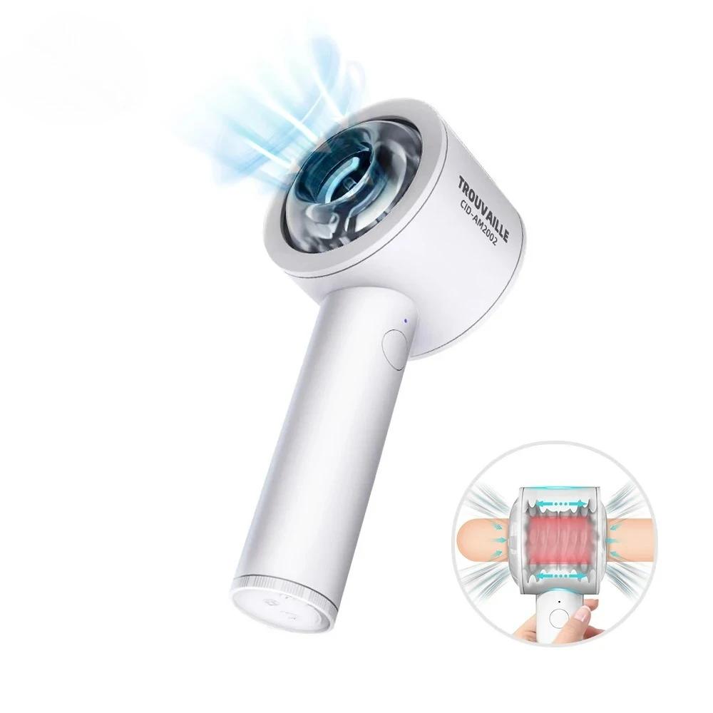 Male Masturbator Penis Pump Delay Training Automatic Telescopic Vibrator for Men Vaginal Glans Sucking Exerciser Blowjob Sex Toy