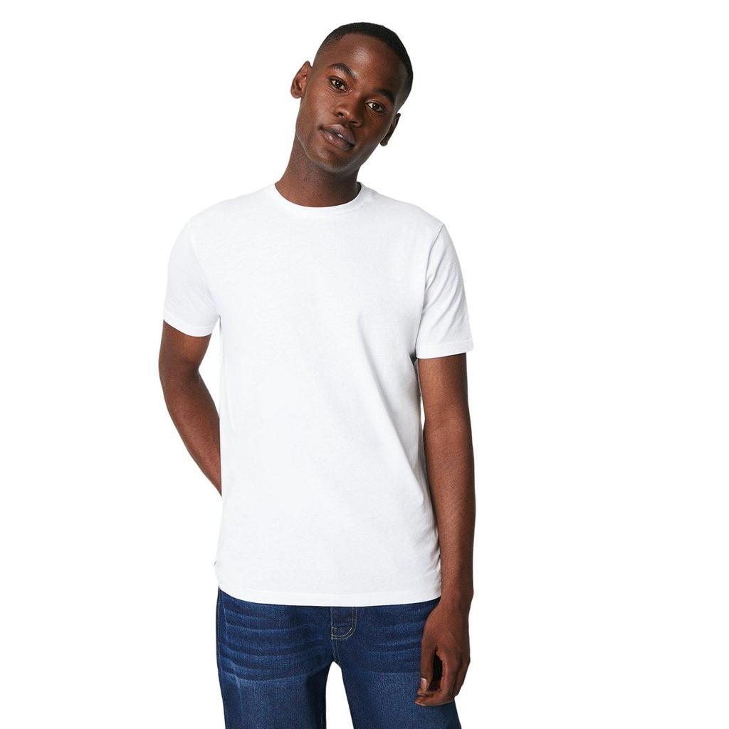 Maine Mens Plain Cotton Crew Neck T-Shirt