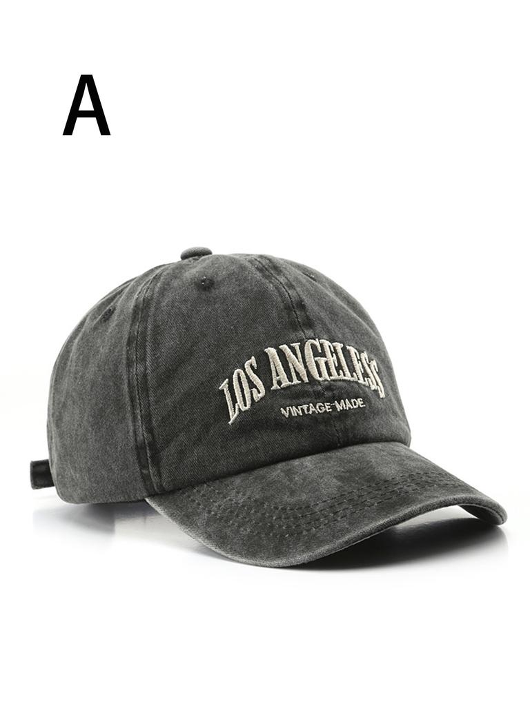 1pc Angeless unisex all season wearing pure cotton washed fashionable baseball cap with lettering