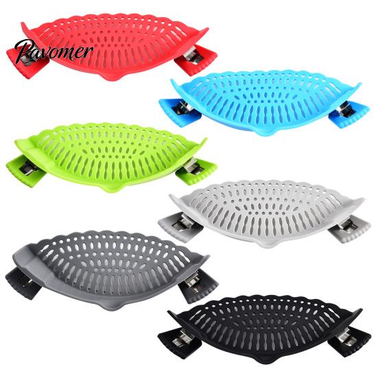 Фильтр для мытья овощей, Силиконовое ситечко для края кастрюли, Зажимное кухонное дуршлаг для пасты и овощей, Многоцелевое сито для продуктов, Нескользящая сливная доска