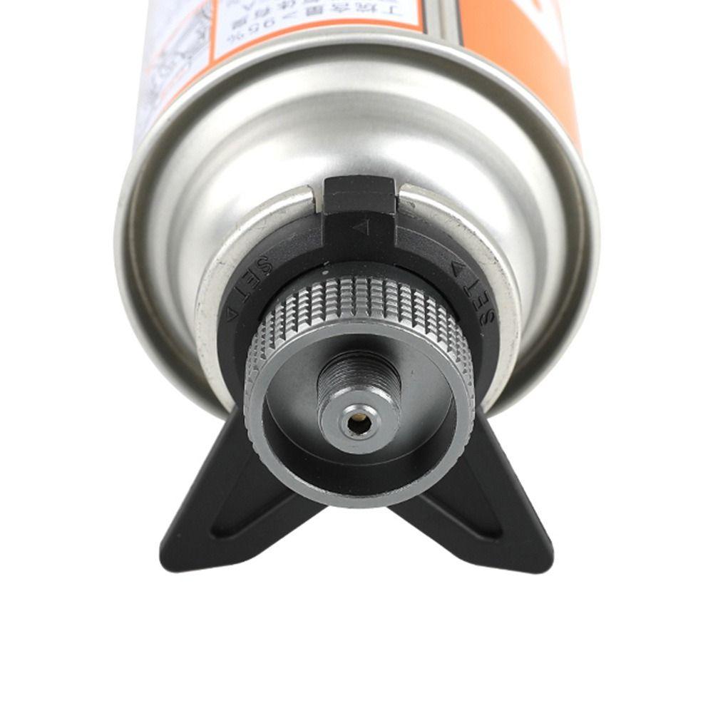 Black Butane Adapter Split Stove Head Long Gas Tank Adapter Card Type Gas Tank Adapter BBQ