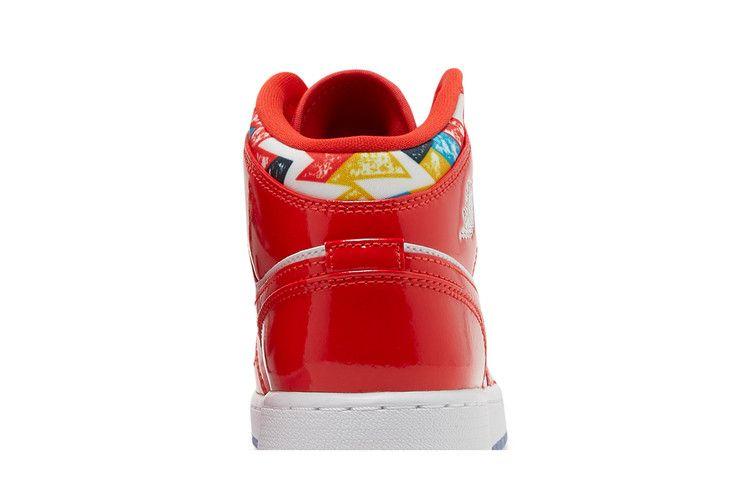 Jordan 1 Mid Barcelona Sweater Red Patent (GS)
