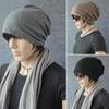 Women Men Fashion Winter Warm Crochet Knit Scarf Hip-Hop Cap Beanie Hat