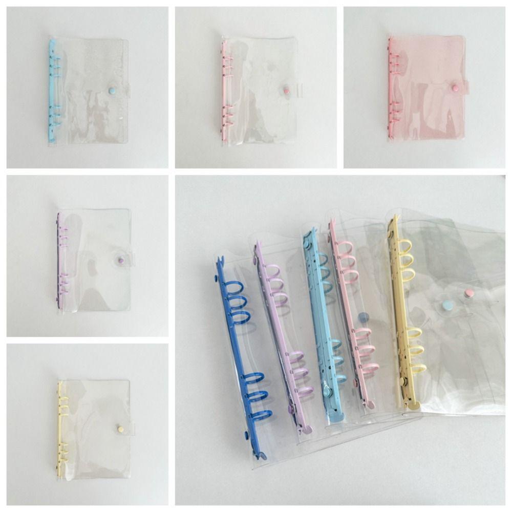 6-луночный блокнот с отрывными листами, прозрачный держатель для фотокарт, портативный переплет формата А5, подарок