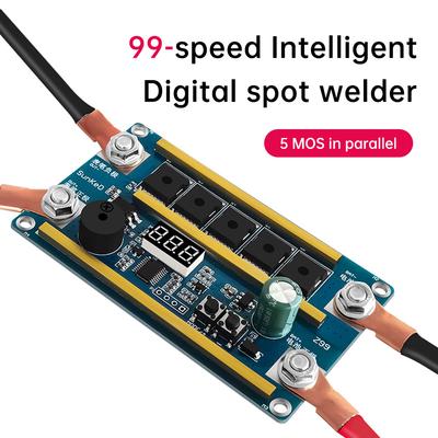 Z99 12V Портативный аппарат точечной сварки Комплект 99-ступенчатая регулировка мощности Литиевая батарея 18650 Плата управления сваркой Сварка никелевой пластины