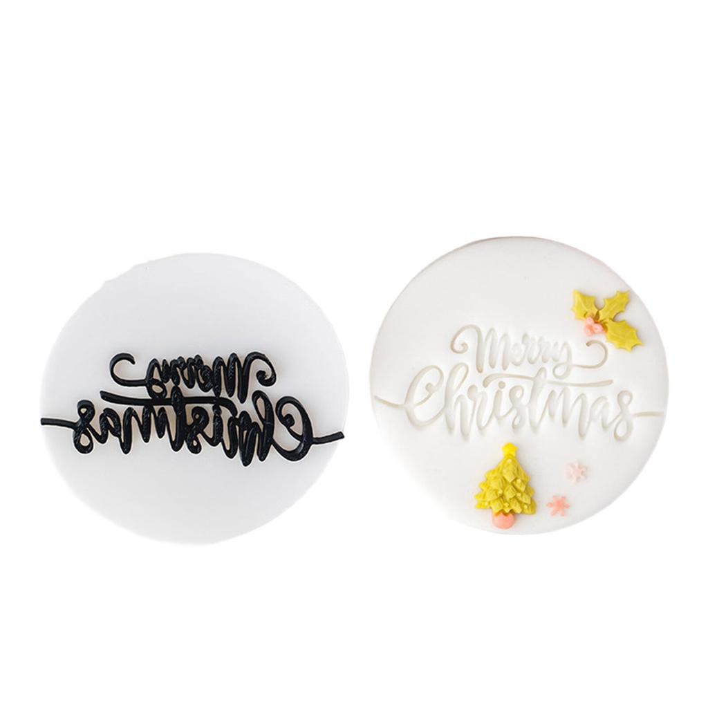 Рождественские формочки для печенья с помадкой и английскими поздравлениями. Пищевые формы для выпечки, подходящие для праздничных угощений.