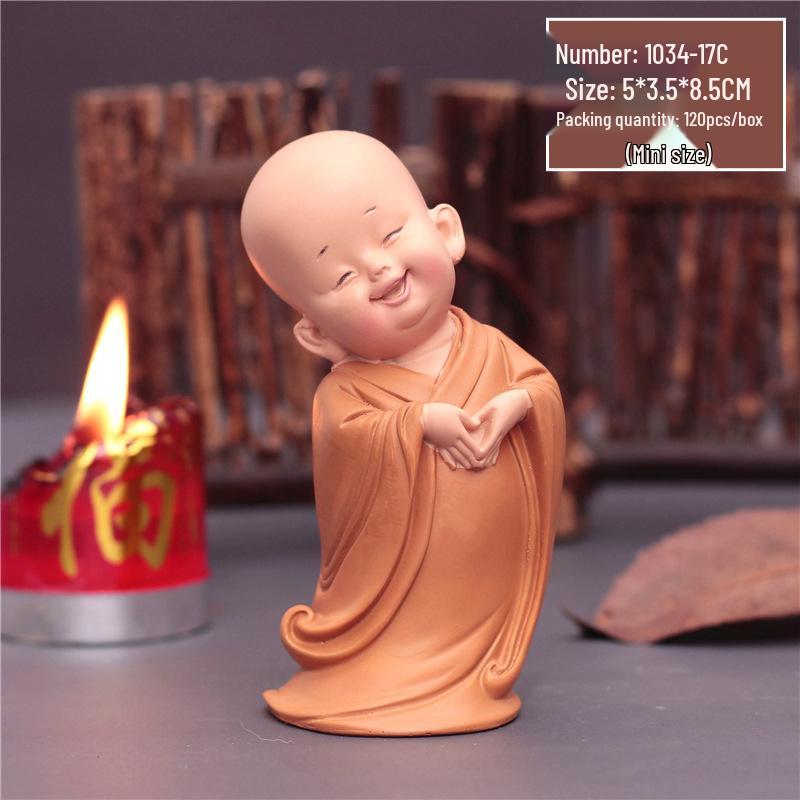 Creative Shaolin Monk Meditation Ornament - Perfect for Home or Car Decor