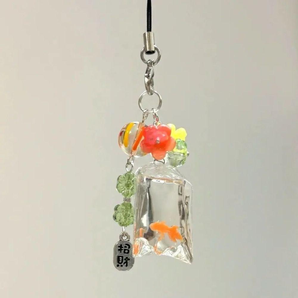 Удачные Чехлы Подвески Шармы для Телефона Рыбка Милый Аксессуар для Школьного Рюкзака Декор Креативный Брелок для Сумки