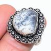 Dendrite Opal Handmade 925 Sterling Silver Jewelry Ring Size 8.5 l0W41