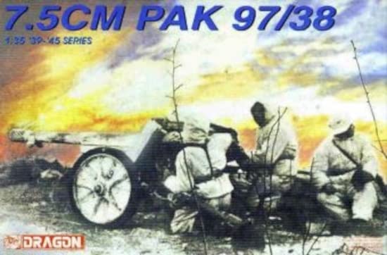 Platz Dragon Масштаб 1/35 Немецкая противотанковая пушка 7,5 см Pak97/38 времен Второй мировой войны Пластиковая модель-конструктор DR6123