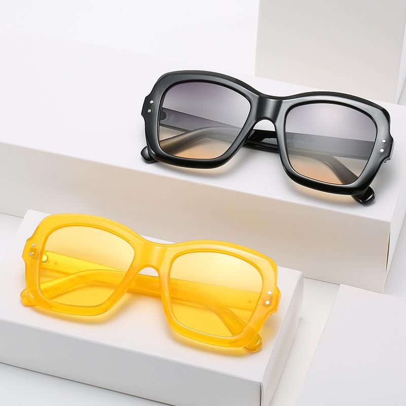Mi-ordered sunglasses, European and American trend fashion square glasses, street photography versatile sunglasses for women