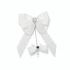 Chain Detail Lace Bow Hair Clips Rhinestone Decoration Side Barrettes Hair Clip  Punk Style