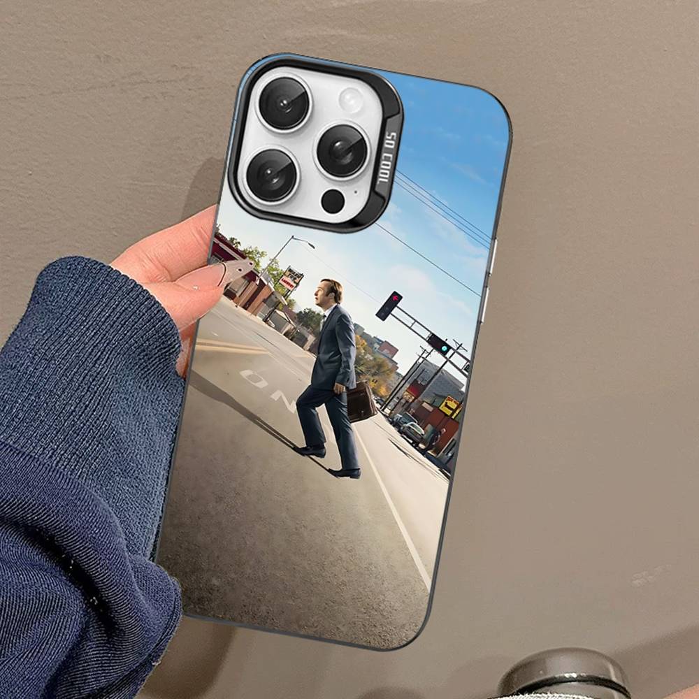 Чехол для телефона B-Better Call Saul для iPhone 17 16 15 14 11 12 13 Pro Max Plus Pro Цветной Серебряный Чехол