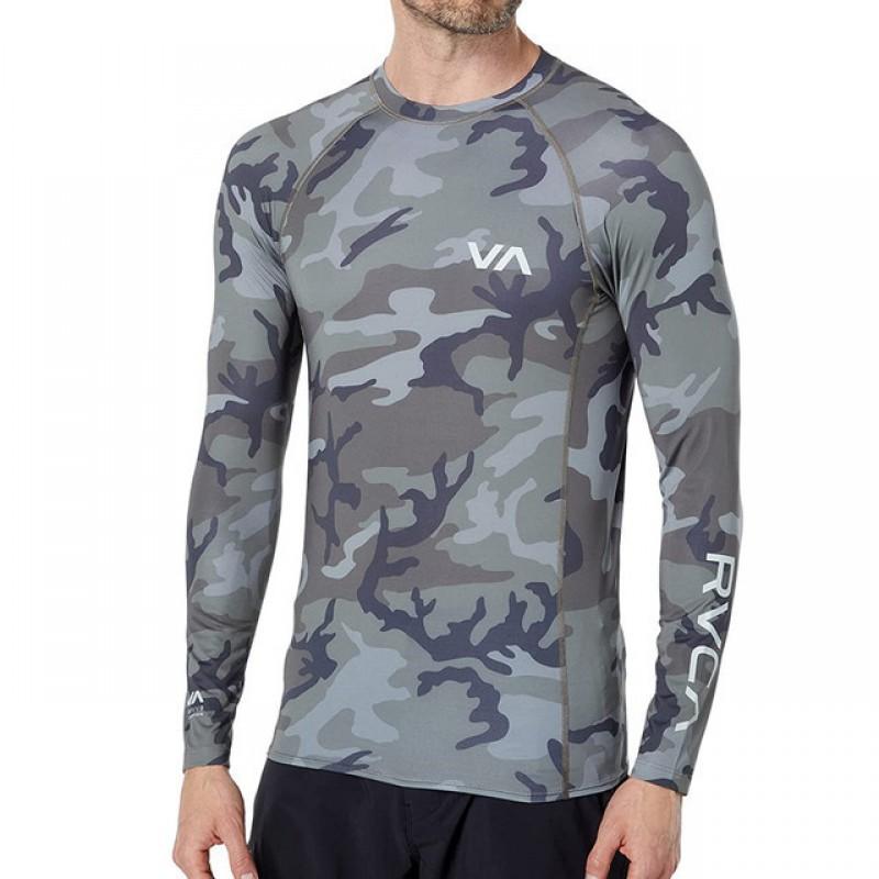 RVCA Гидрокостюм Мужской Для Активного Отдыха На Солнце Серфинга С Длинным Рукавом С Коротким Рукавом Топ Для Плавания Быстросохнущий Медуза