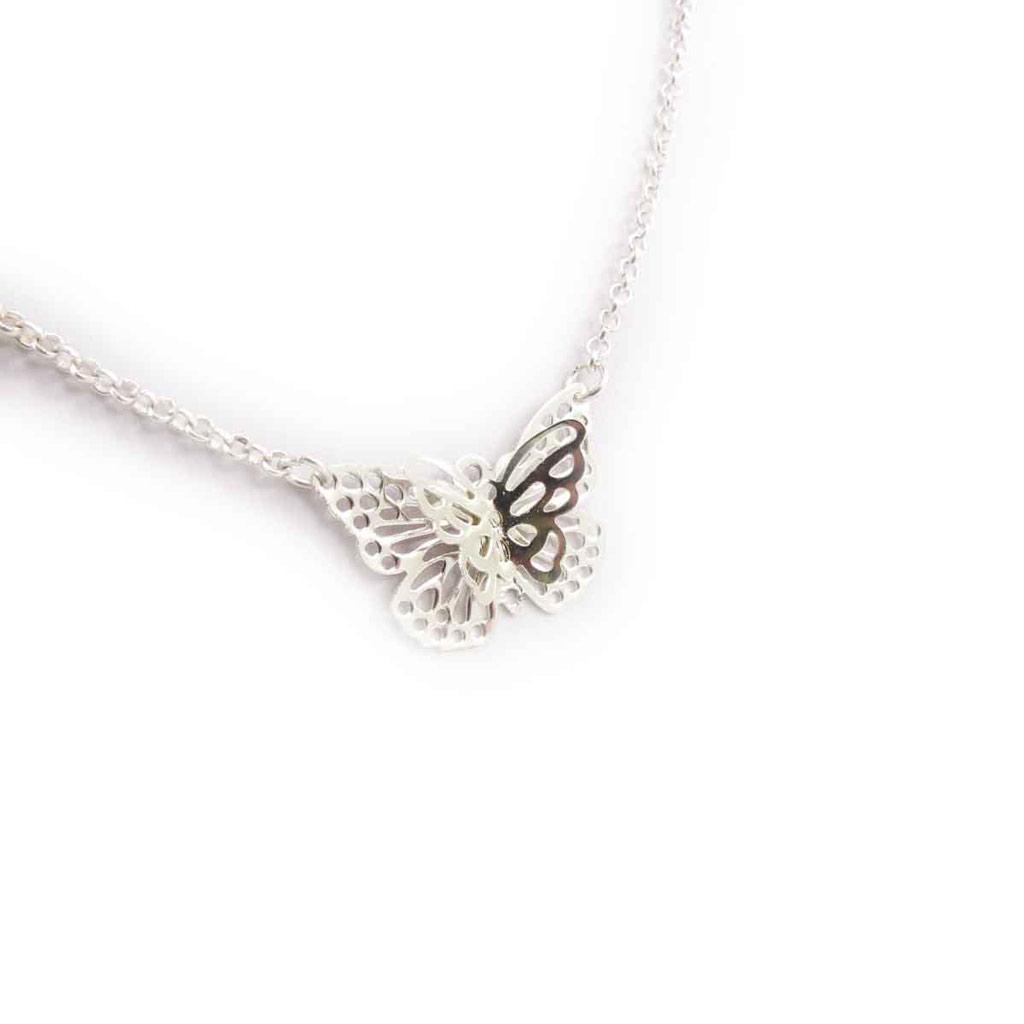 Les Trésors De Lily [J7962] - Серебряное длинное колье «Бабочки»