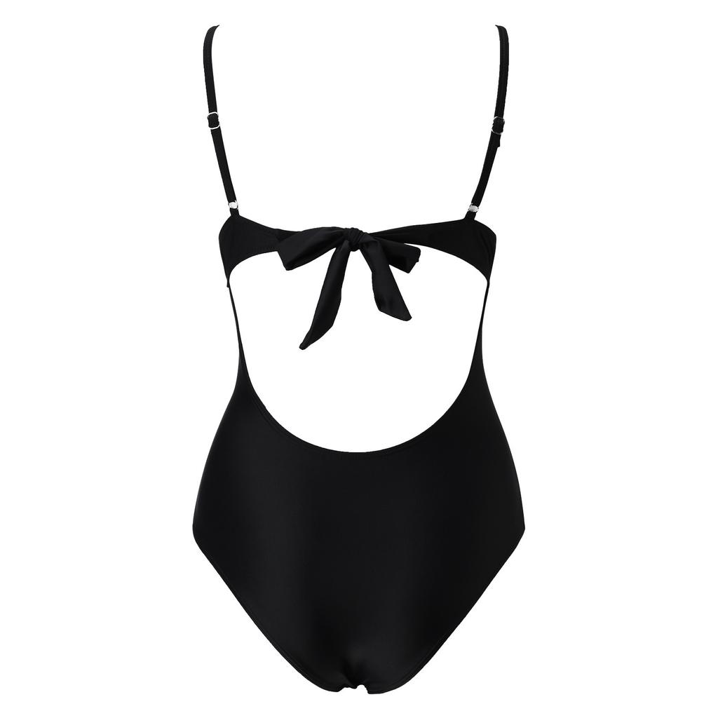 Solid Color One Piece Swimsuits Woman Sexy Mesh Bikini Swimwear Backless Brazilian Beach Outfit
