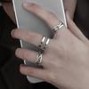 3Pcs Vintage Hollow Rings Set For Women Metal Silver Color Geometric Spiral Shape Ring Set 2023 Trendy Jewelry