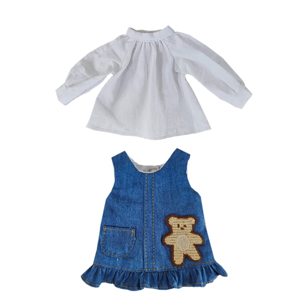 Rakulifey Blythe Clothes Neo Blythe Costume Set Clothes Jacket Dress Set for Obitsu 24 2-piece