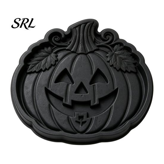 Reusable Cement Casting Form Halloween Stepping Stone Mold, Plastic Molds, DIY Resin Soap Making Mold Path Maker for Garden Patio Lawn & Backyard