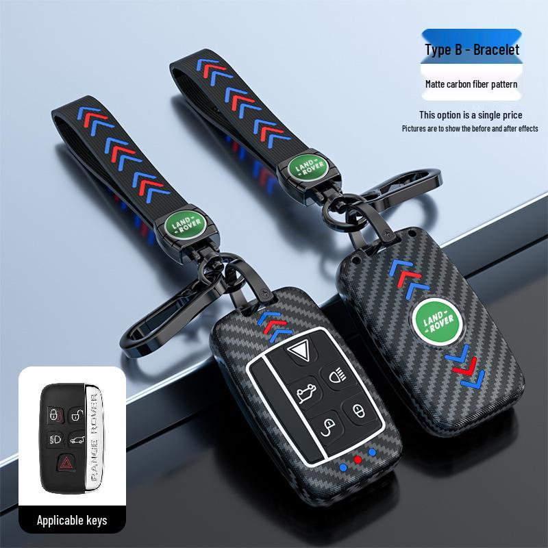 Land Rover Key Case for Range Rover, Discovery 5, Velar - Metal Buckle Shell for Men