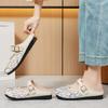 Обувь Женская обувь Универсальная Летняя Дышащая На одной педали Туфли для мамы Повседневные Удобные Полушлепанцы Женская верхняя одежда