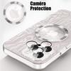 Coque pour iPhone 15 Pro - Translucide Antichoc avec Cercle Magnétique et Protection Caméra Arrière - Motif Circuit Imprimé