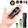 Powerful 2000LM EDC Flashlight Super Bright Keychain Light USB Rechargeable Camping Lantern with Tail Magnet Power Indicator