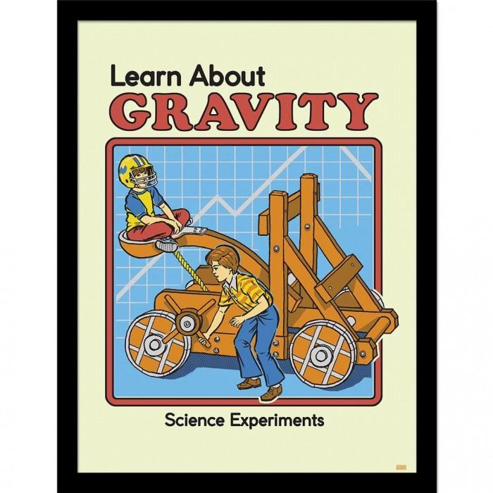Steven Rhodes Узнайте о гравитации Постер в рамке