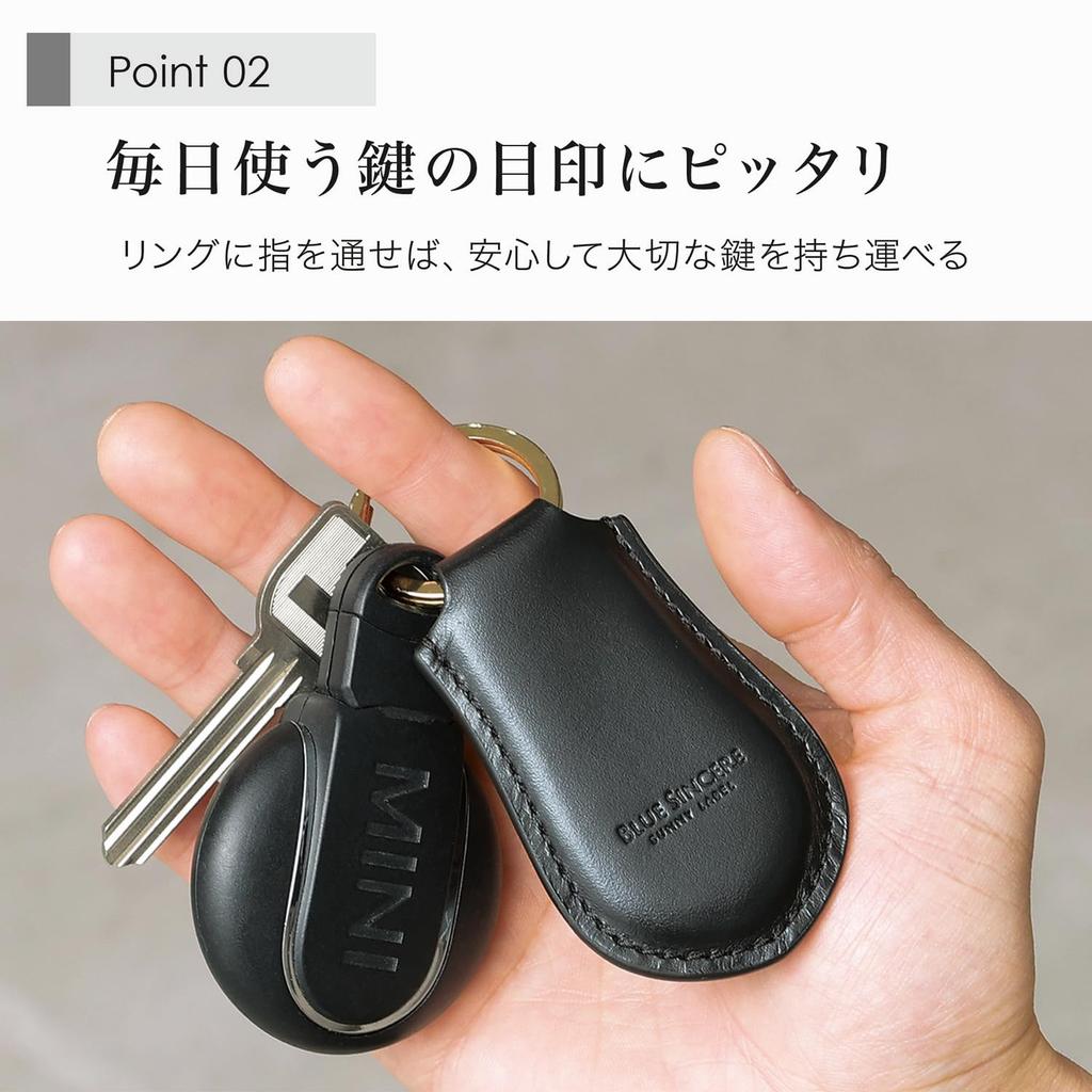 [СИНЕЕ ИСКРЕННЕЕ] Настоящий итальянский кожаный брелок для ключей, брелок-подвеска для мужчин и женщин, совместим с автомобильными ключами, смарт-ключами, ключами от дома, велосипеда