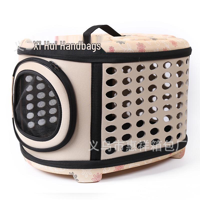 Складная EVA сумка для питомцев - Портативный и дышащий рюкзак для кошек и собак