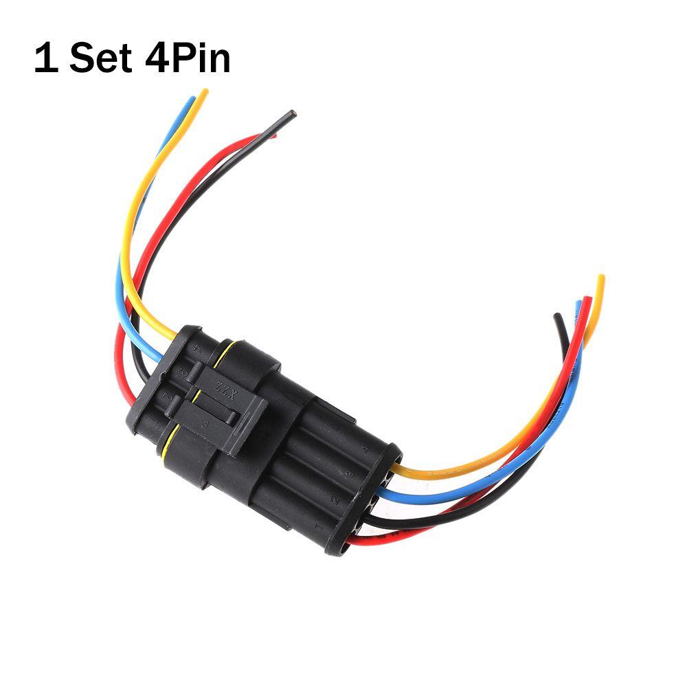 И женские 1/2/3/4/5/6P автомобильные водонепроницаемые комплекты уплотнений для электрических разъемов с проводом, автомобильная HID вилка