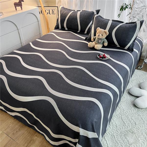 Модная хлопковая простыня с принтом, покрывало, благоприятное для кожи, моющееся одеяло, покрывало, наматрасник  (Нет наволочки)